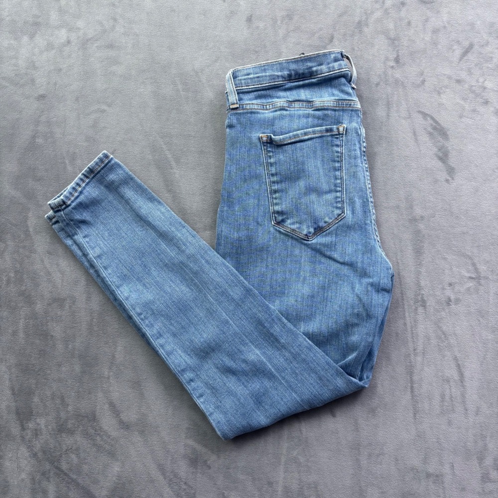 Banana Republic Premium Denim High Rise Skinny Jeans Medium Wash Blue 29 Regular